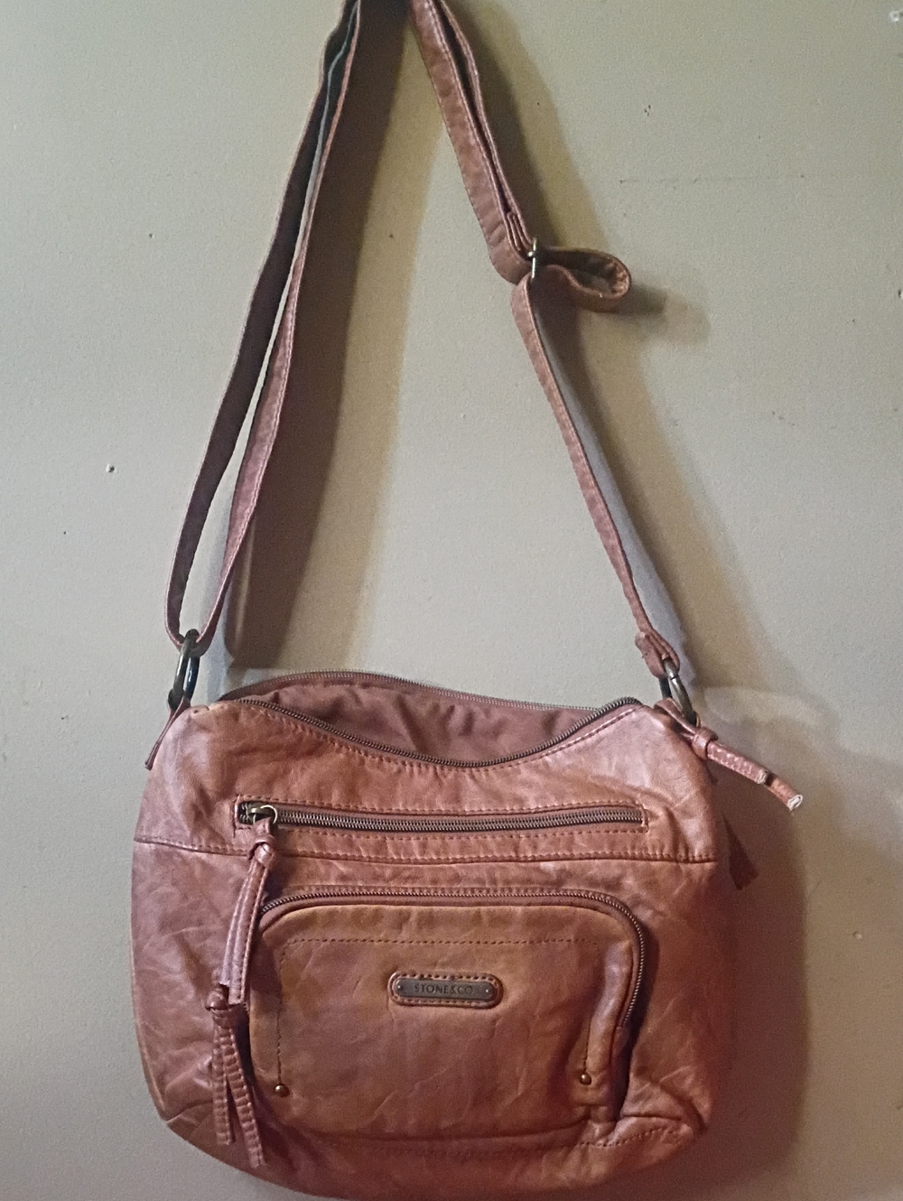 Brown Stone & CO. Crossbody Bag - Casual Everyday Shoulder Bag